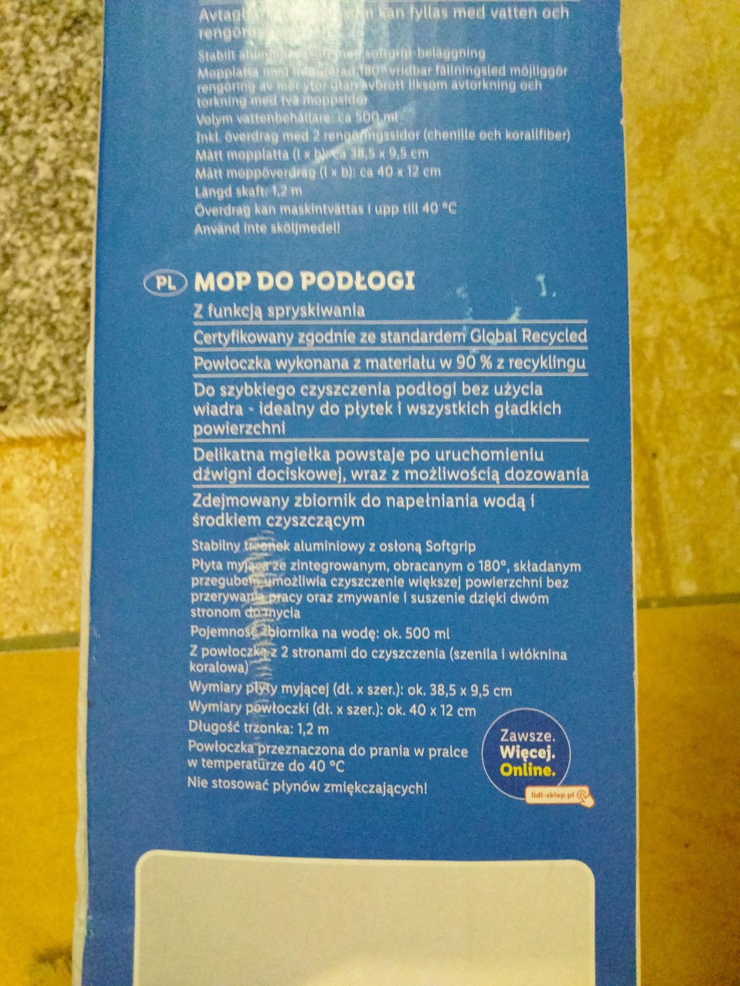 Mop do podłogi Aquapur