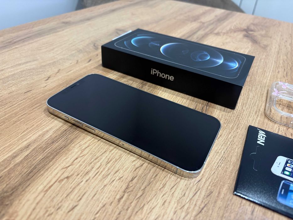 Iphone 12 Pro Max - Biały/Srebrny! Super Stan! Gwarancja! Bat 100%