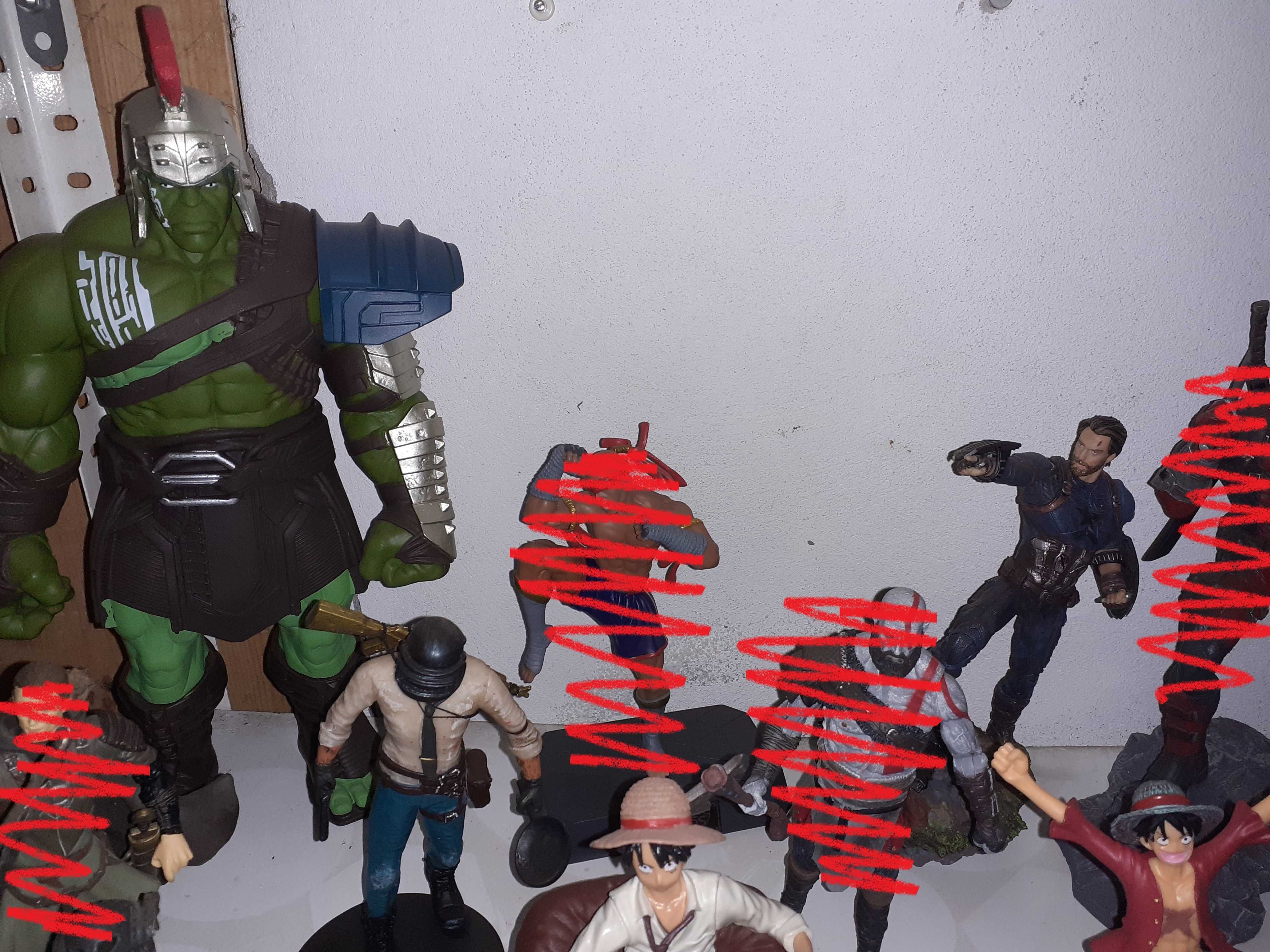 Figuras One Piece, My Hero , Marvel, Lord of The Rings, LoL, WWE  ...