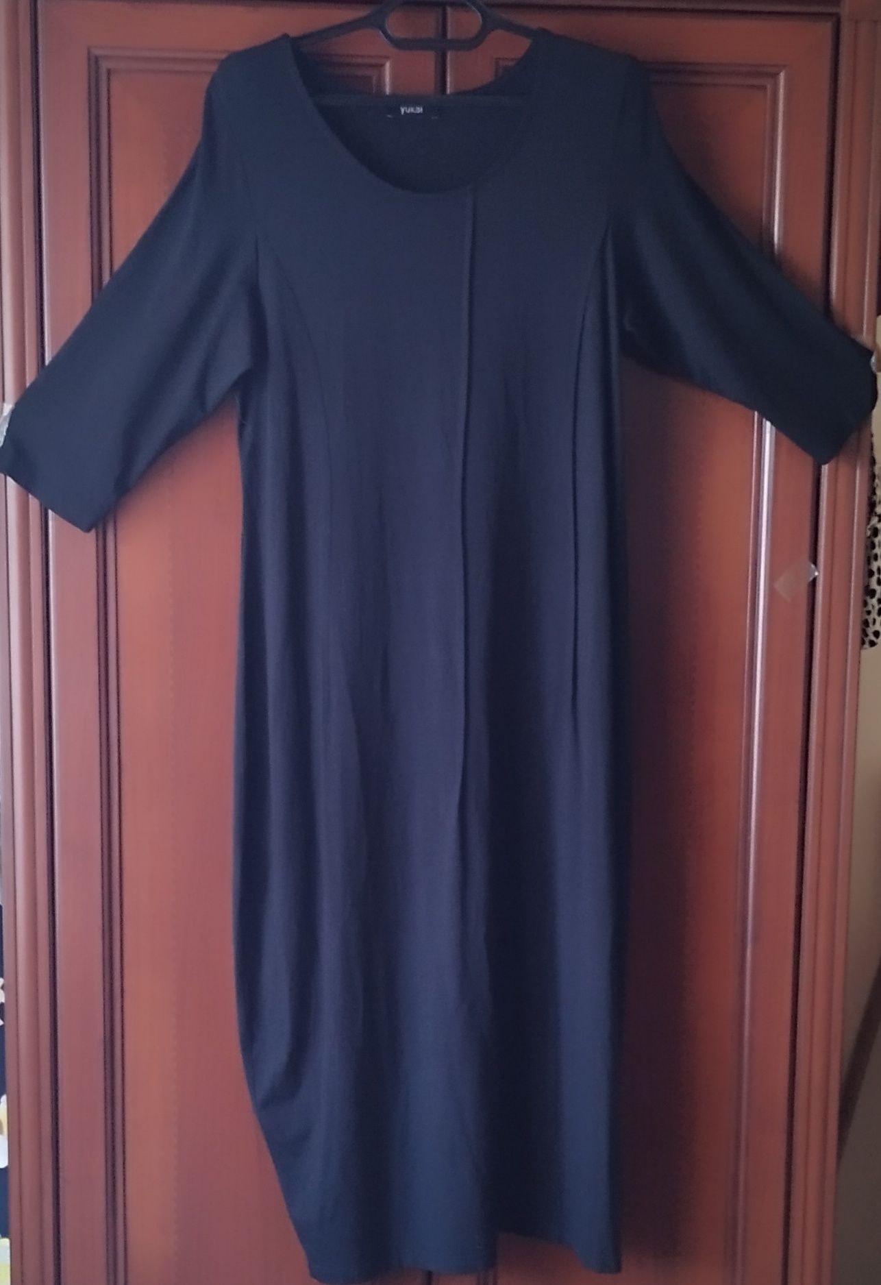 Платье вискоза чёрного цвета р.52-54
