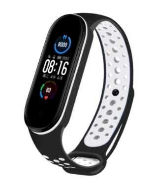 Браслет силиконовый ремешок к браслету Mi Band 3/4/5 ми бенд