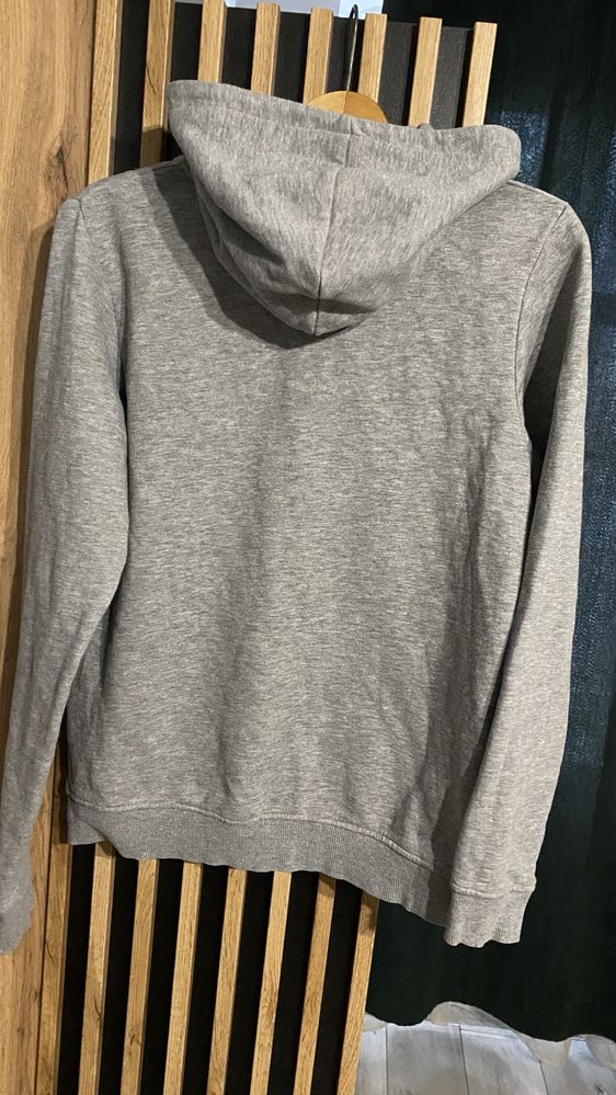 Bluza Jack&Jones S damska szara bawełna/wiskoza kaptur, kieszenie
