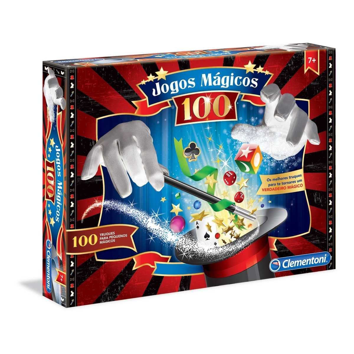 100 Jogos Mágicos Clementoni +  Bomba de Dados - Papagaio Sem Penas
