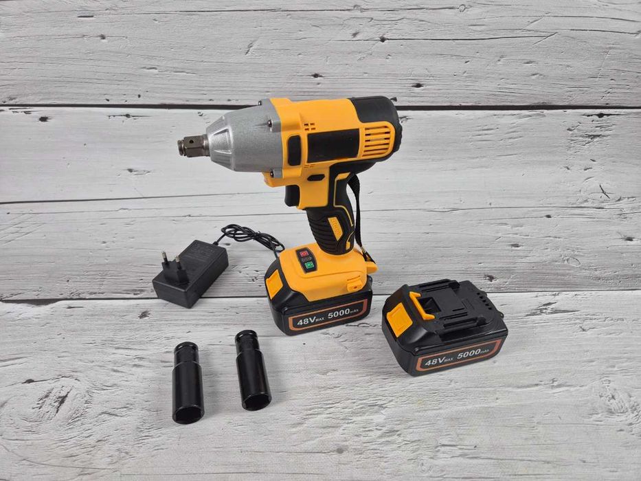 Promocja! Nowy klucz akumulatorowy udarowy do kół 1/2" 380Nm 2 aku