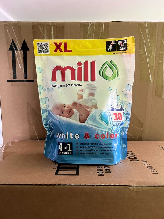 MILL Professional kapsułki do prania 4w1 Baby  30szt. XL dla dzieci