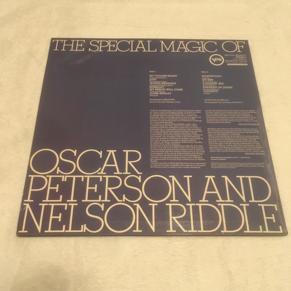 Oscar Peterson - The Special Magic Of Oscar Peterson, winyl EX