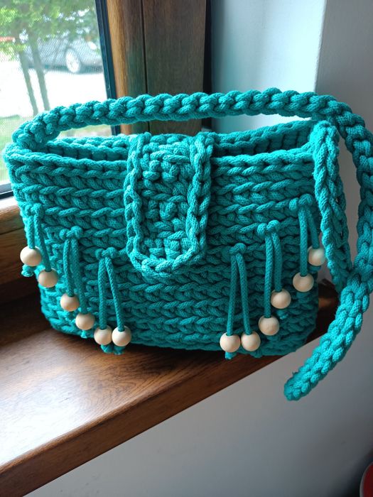 Torebka ze sznurka bawełnianego