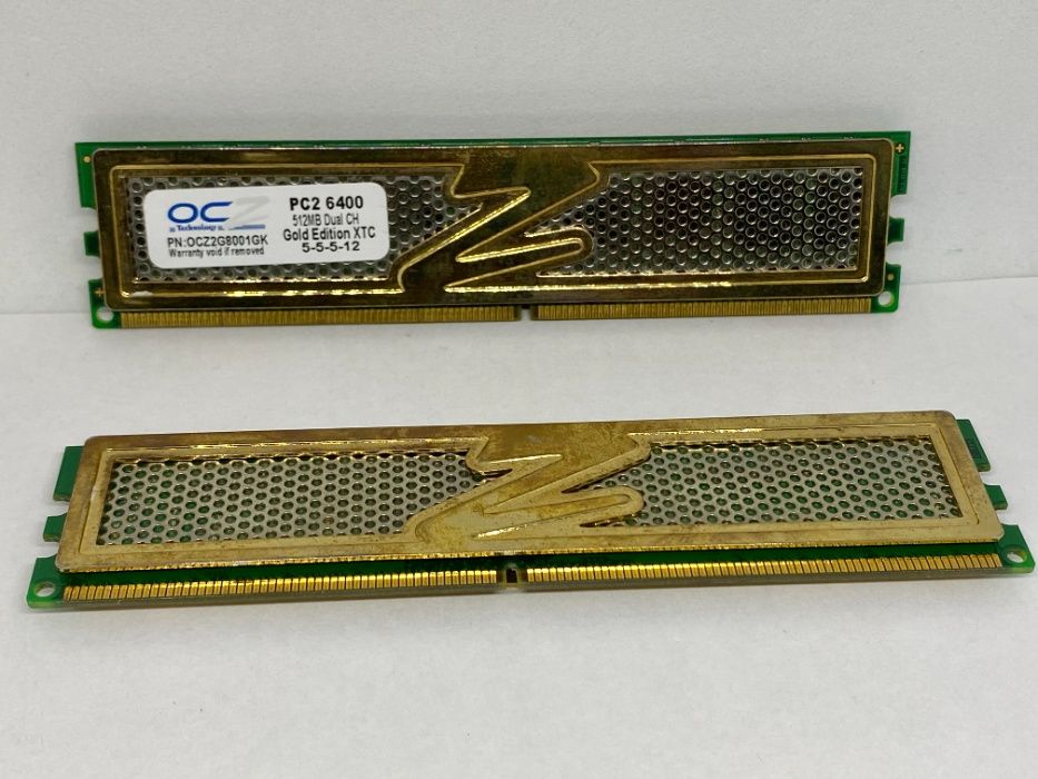 Модуль памяти OCZ Gold Edition XTC PC2-6400 512MB Dual CH