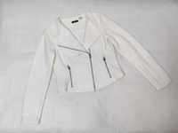 Żakiet wełniany kurtka ramoneska biała ecru 34 ANNE WEYBURN ŻA0084