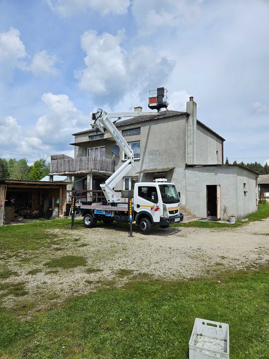 Usługi podnośnikiem koszowym