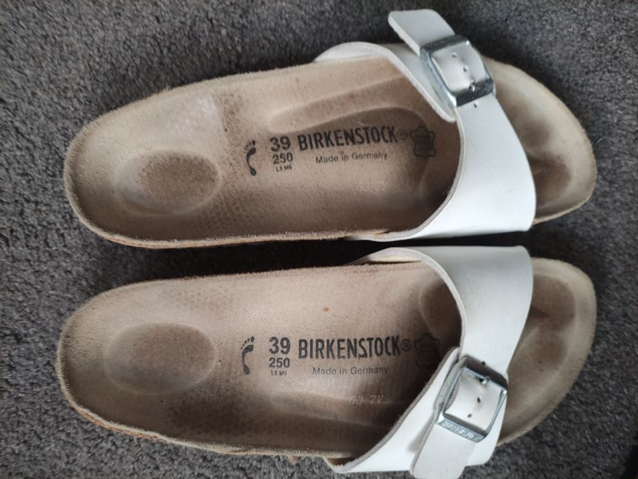 Birkenstock klapki białe 39