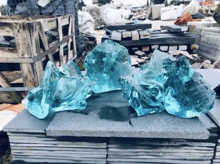 SZKŁO WULKANICZNE Lawa Kamień Szklany do Gabionów Akwarium Terrarium