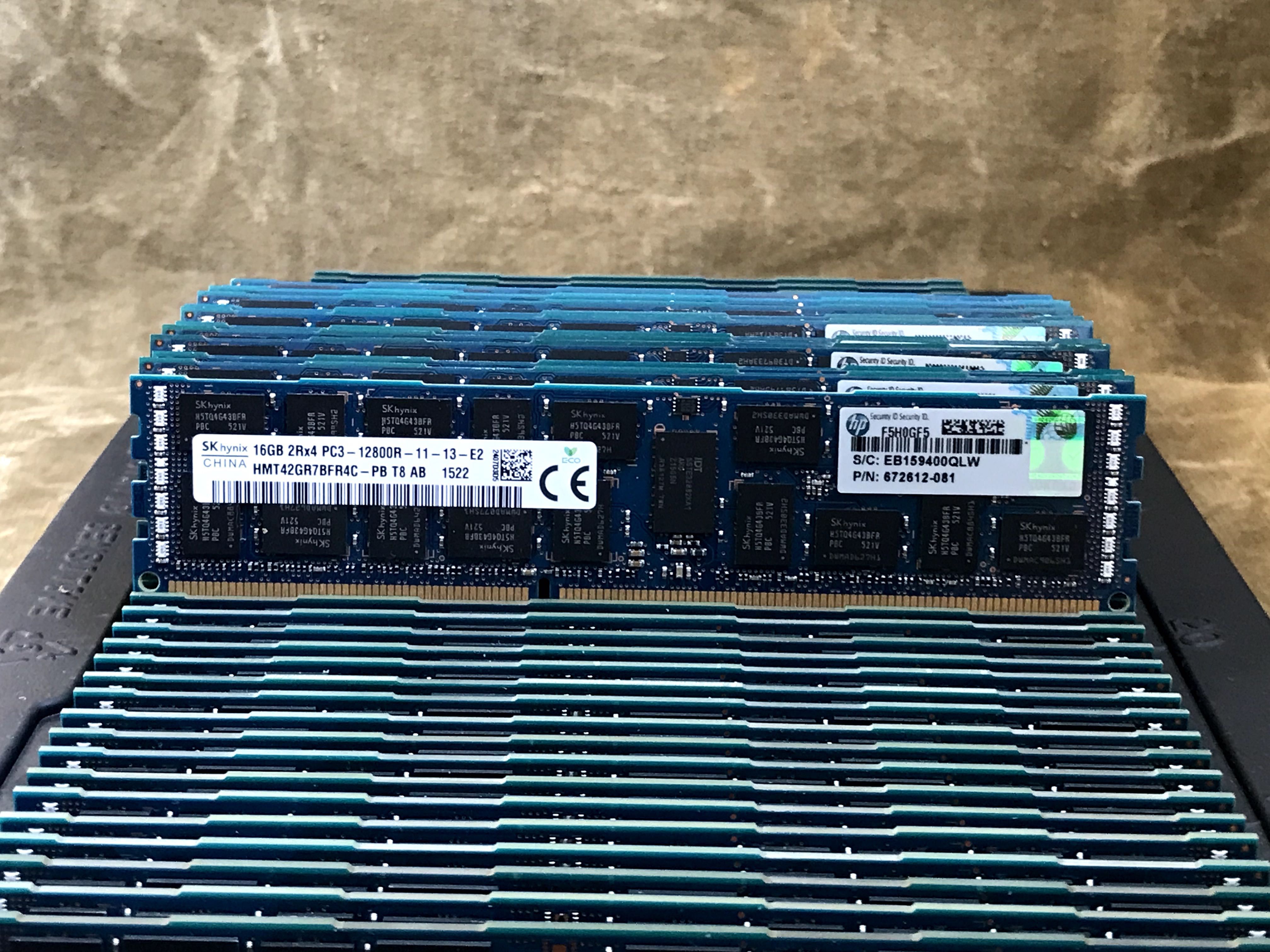 Серверна памʼять DDR3 16GB 12800R 1600MHz ECC Reg Hynix/Samsung/Micron