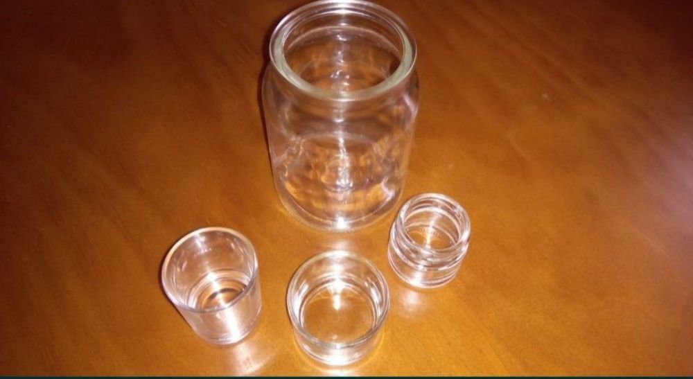 Lote 4 suportes de vela vidro