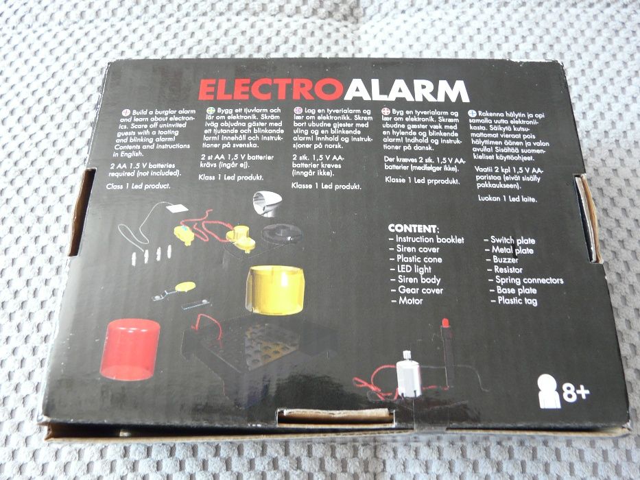 NOWY zestaw ,,zrób to sam,, Alga Electro Alarm + Tiger Robot solarny