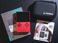 Zestaw CZERWONY Trimui Brick z MinUI! Etui, karta SD NOWY