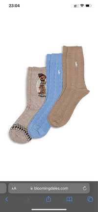 Набори шкарпеток з ведмедиком Ralph Lauren носки Ральф лорен с мишкой