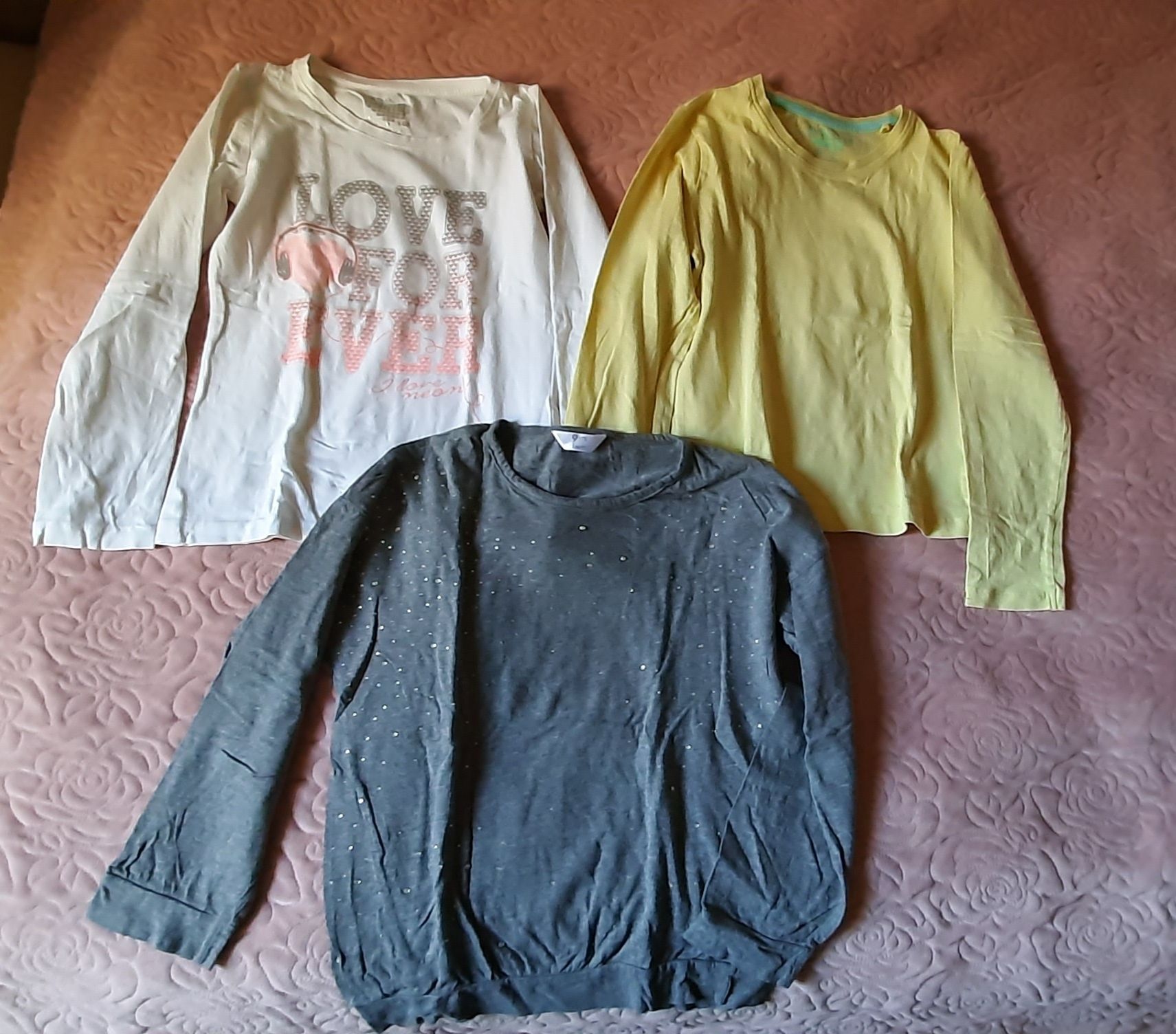 Zestaw bluzek i bluza 134/140