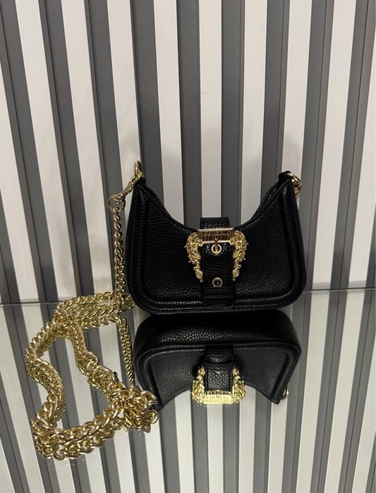 Mała czarna torebka Versace Jeans Couture