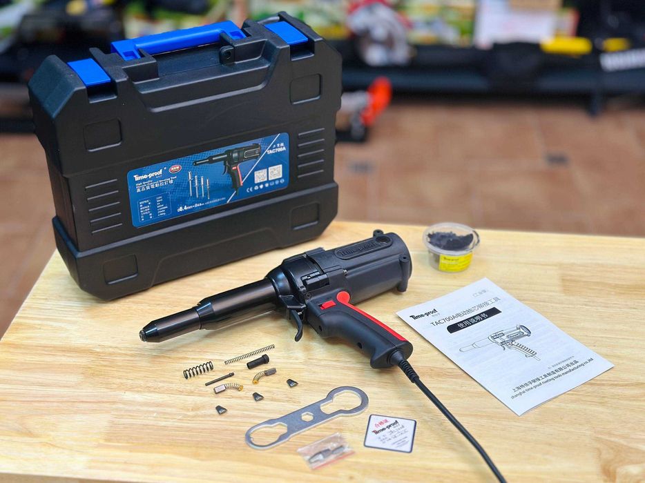 ЕлектрозаклепочникTIME-PROOF TAC 700 | 16 кН  4,0–6,4 ммм +Ремкомплект