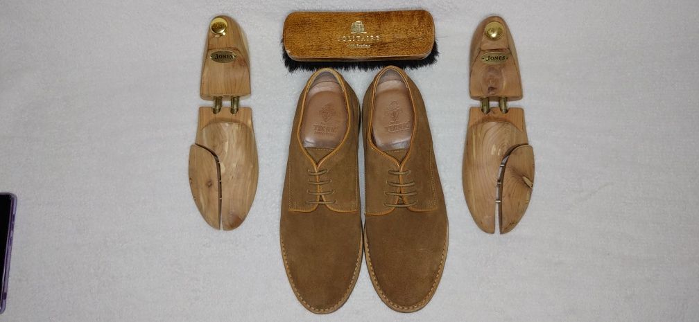 Замшевые дерби Tecnic(оксфорды,броги,туфли,кожаные, ботинки)