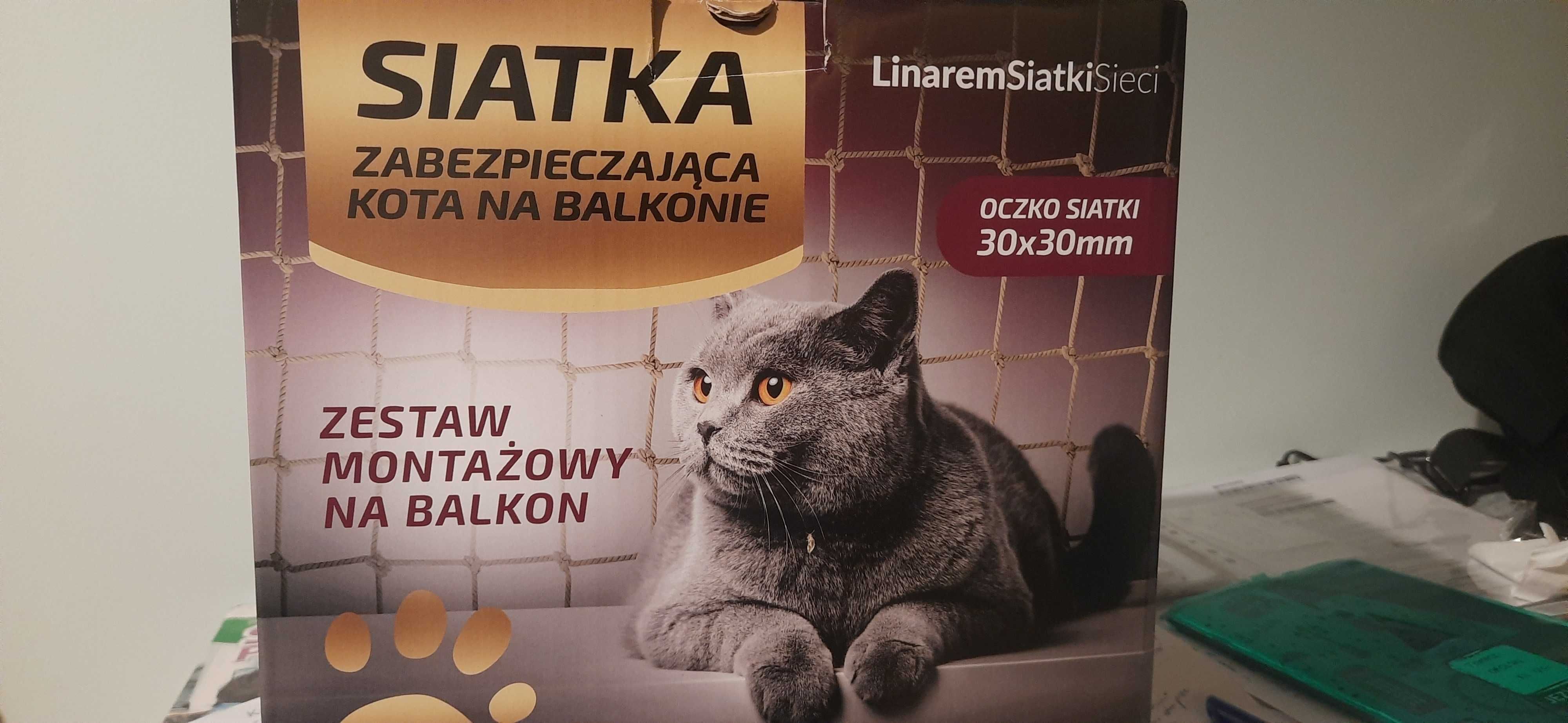 Siatka na balkon dla kota 5x3 m