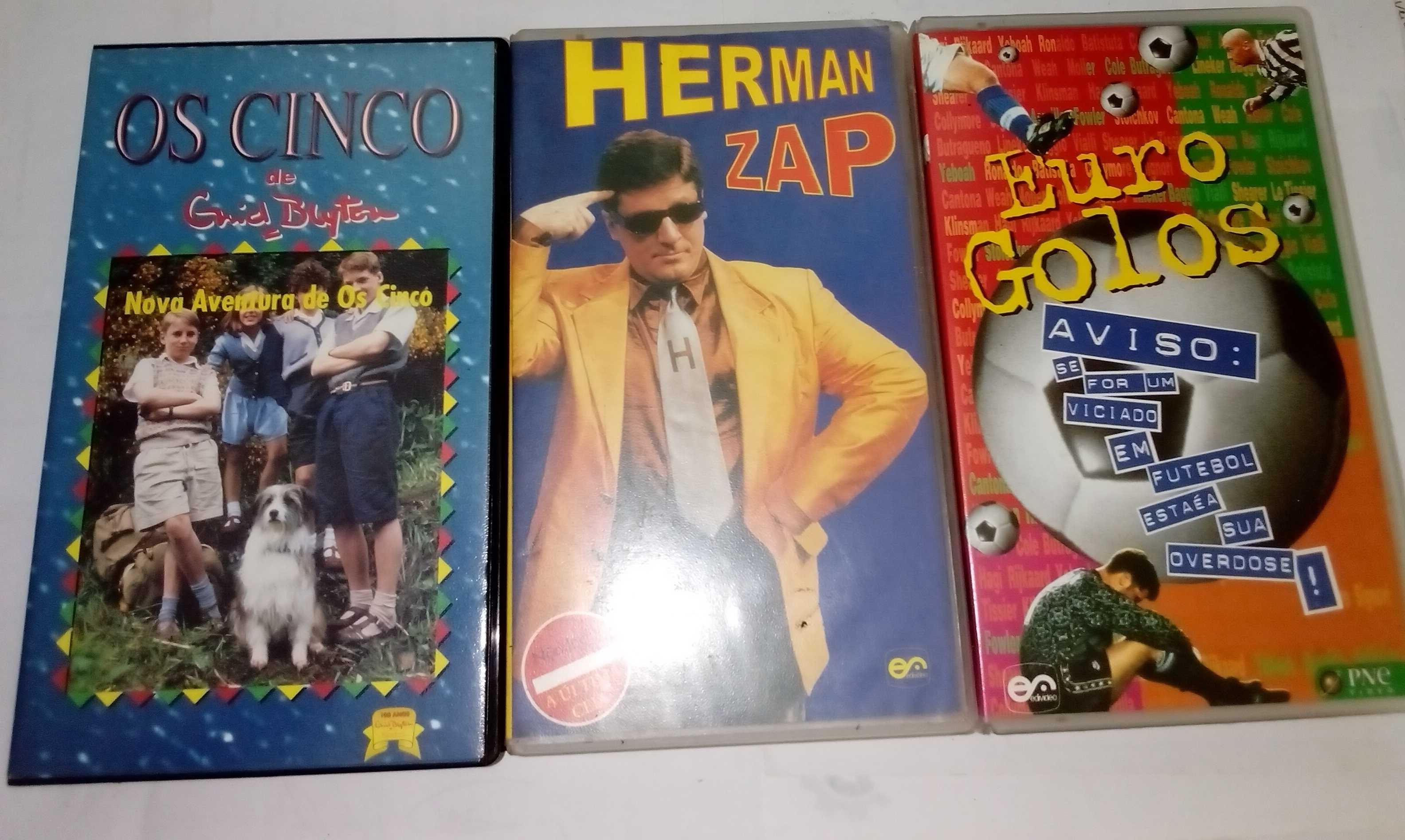 cassetes vhs com filmes