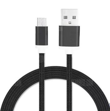 Cabo Micro USB tipo B Nylon de alta qualidade 1.5m