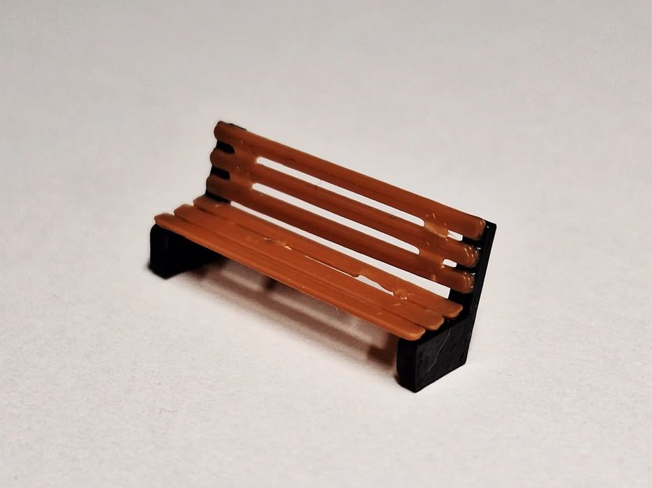 Banco de Jardim Moderno - Escala H0 1:87