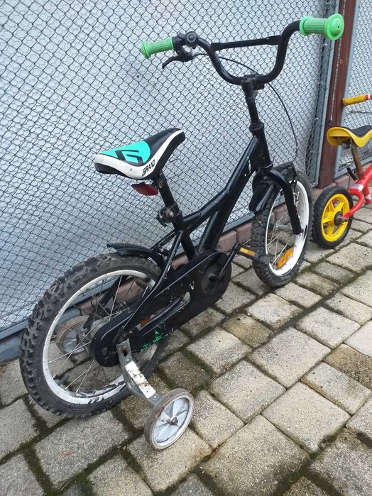Dwa rowerki dziecięce 16" Boczne kółka