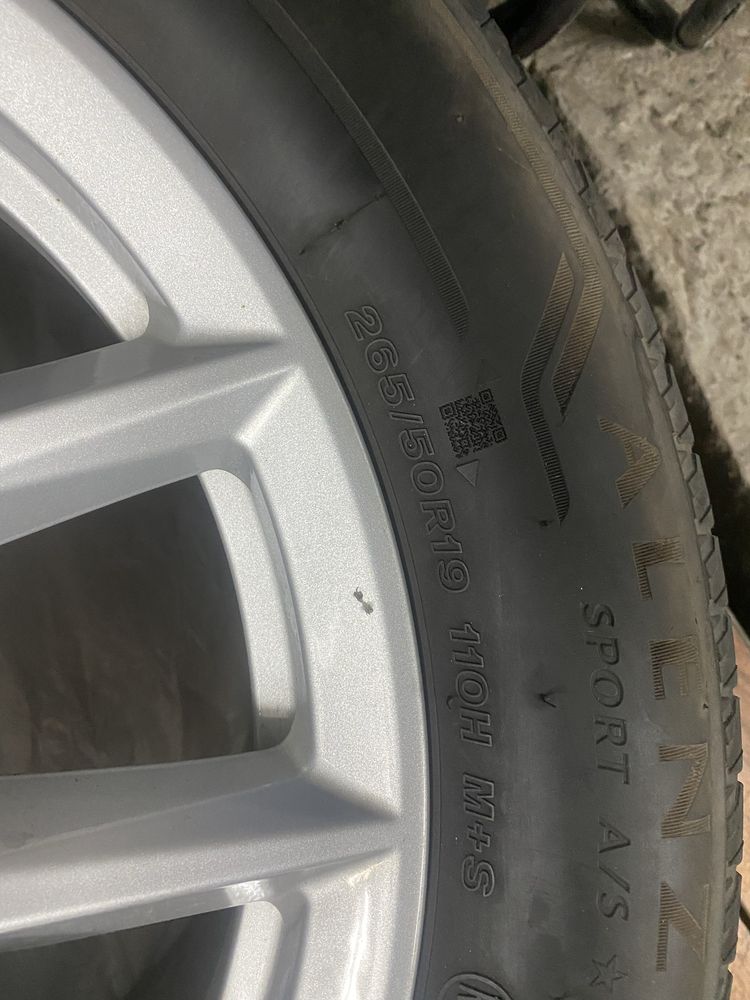 Bridgestone 265/50/19 alenza 110H всесезонка остаток 80% резина R19