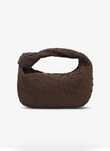 Torebka zamszowa AVA MINI SUEDE BAG brązowa