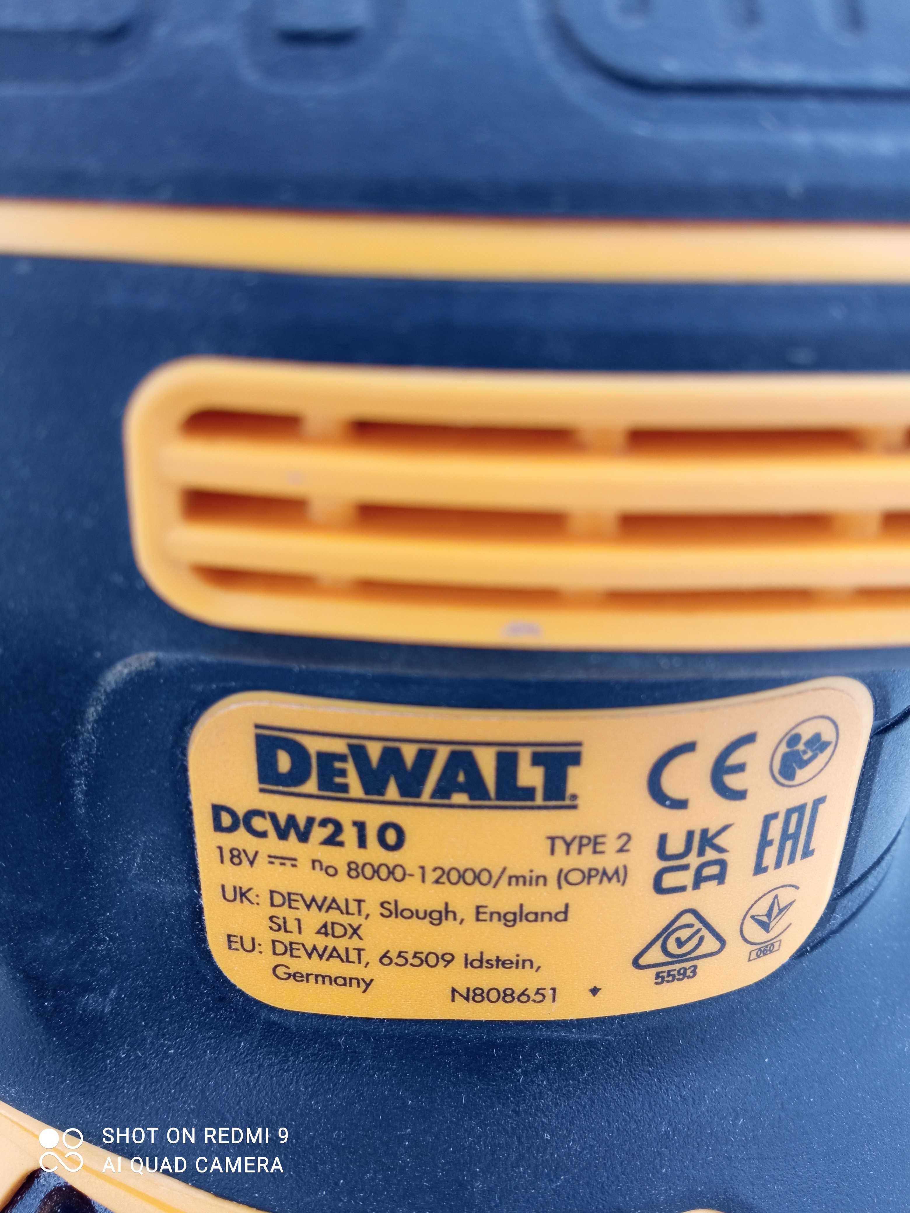 DEWALT DCW210 Szlifierka mimośrodowa z Regulacją obrotów