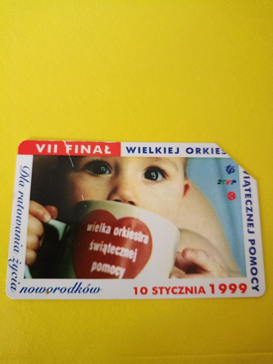 Karta telefoniczna WOŚP 1999