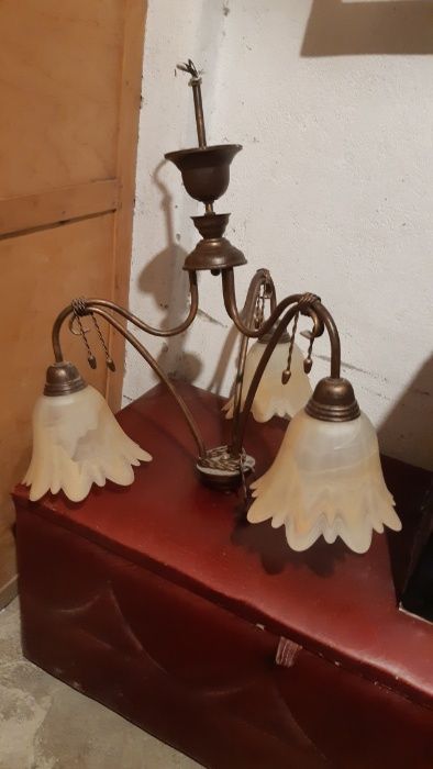 Żyrandol mosiężny