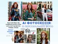 АІ фотосессія. Реалістична, фентезі, глянець. Будь-який стиль