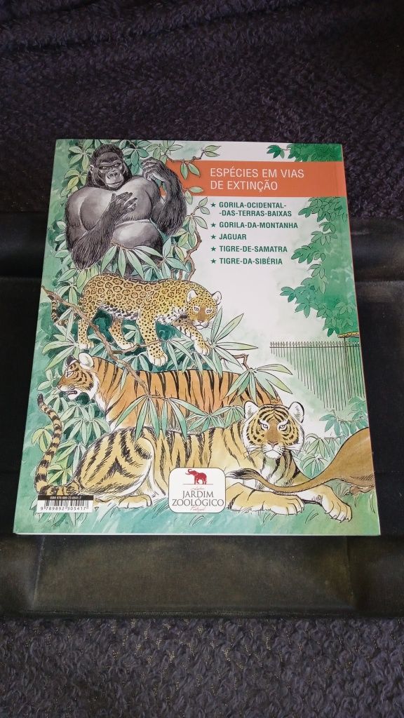 (Livro/Banda Desenhada) Jardim Zoológico 125 Anos - Espécies em Vias d