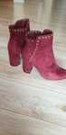 Bordowe botki r 39.