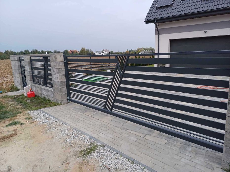 Ogrodzenie, brama przęsła nowoczesne