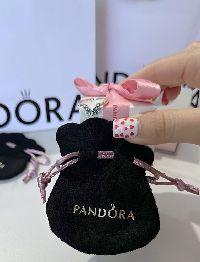 Серебряное кольцо месяц pandora пандора s925 ale