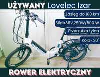 UŻYWANY Składany Rower Elektryczny LOVELEC IZAR - rok zakupu 2023