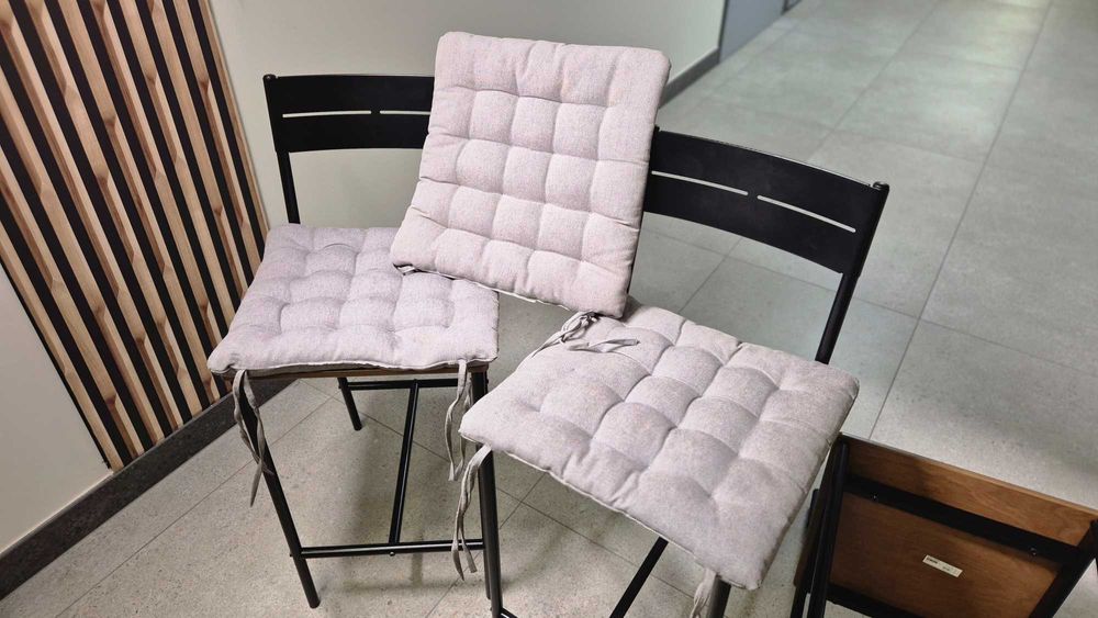 Krzesła stołki barowe czarne brązowe 63 cm - IKEA SANDSBERG