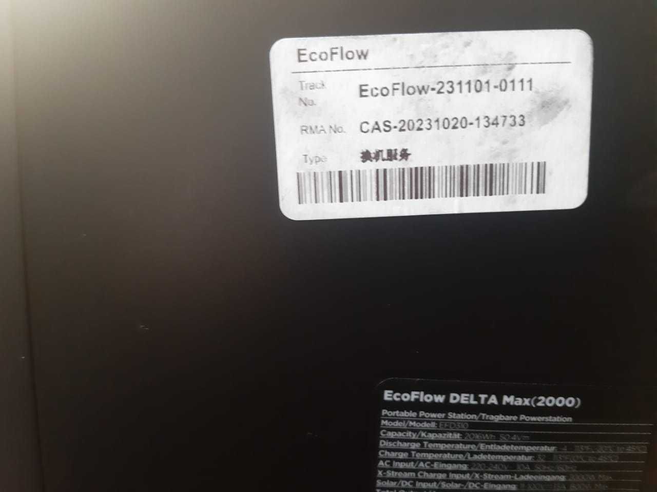 ПРОДАМ зарядну станцію EcoFlow DELTA Max 2000