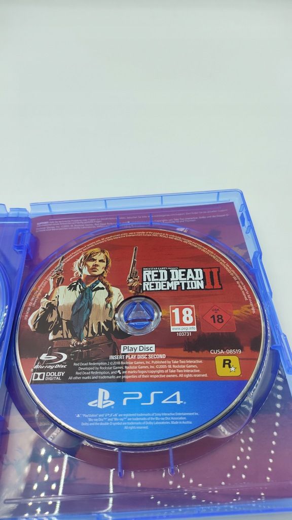 GRA Red Dead Redemption 2 gra gry w wersji standardowej na PS4płyta