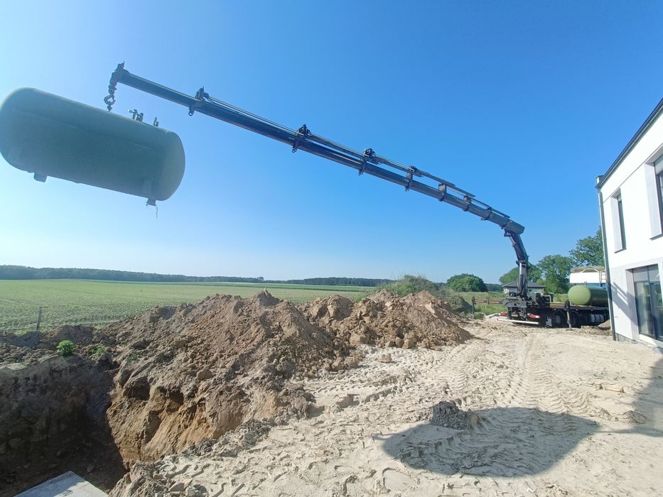 Usługi hds transport dźwig platforma