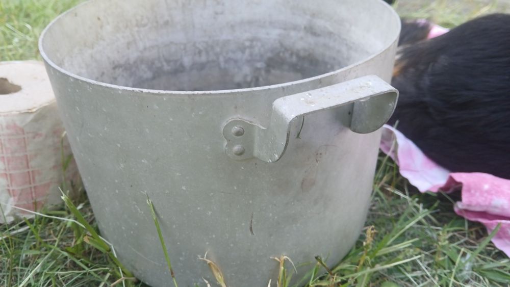 Garnek aluminiowy PRL