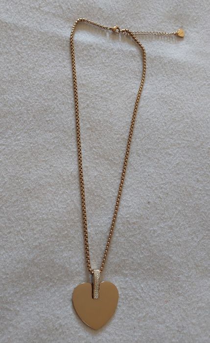 Colar e Brincos "Coração c/ Brilhantes"