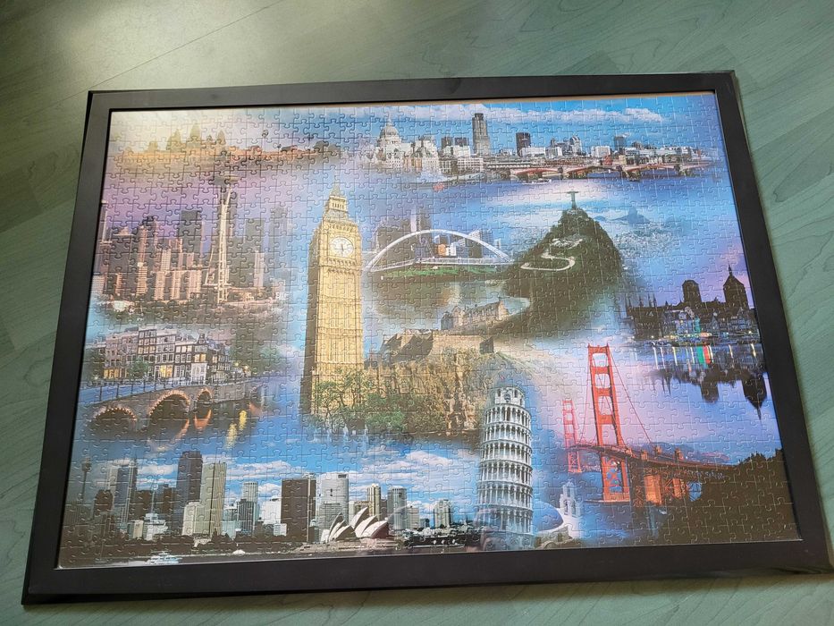 Puzzle trefl kolaż miast 1000 elementów