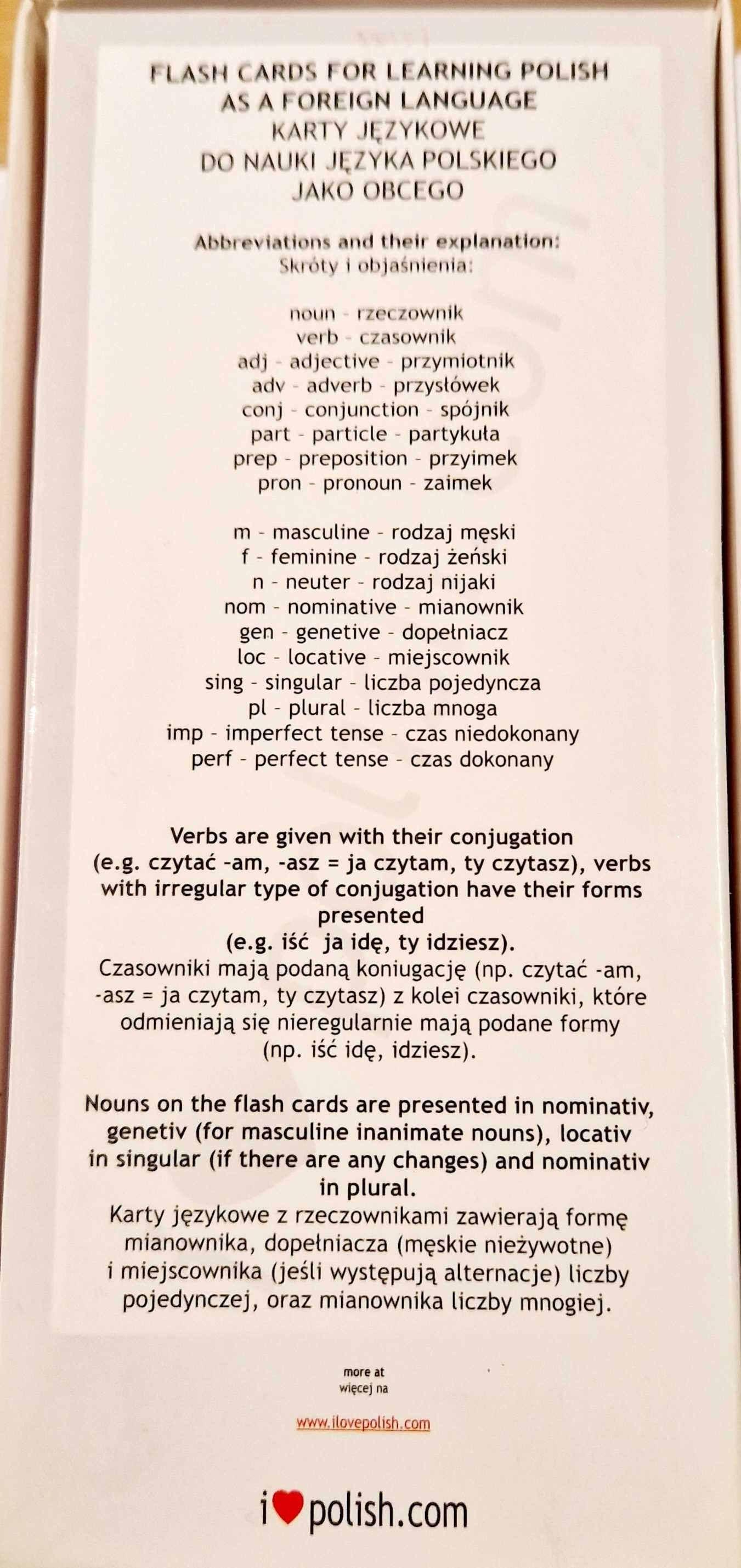 polish flash cards polskie słówka fiszki