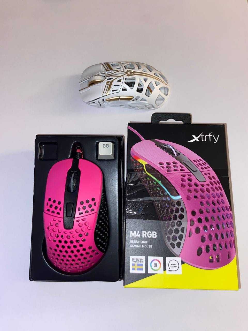 Мышка Xtrfy M4 USB Игровая gaming ROSE +ПОДАРОК